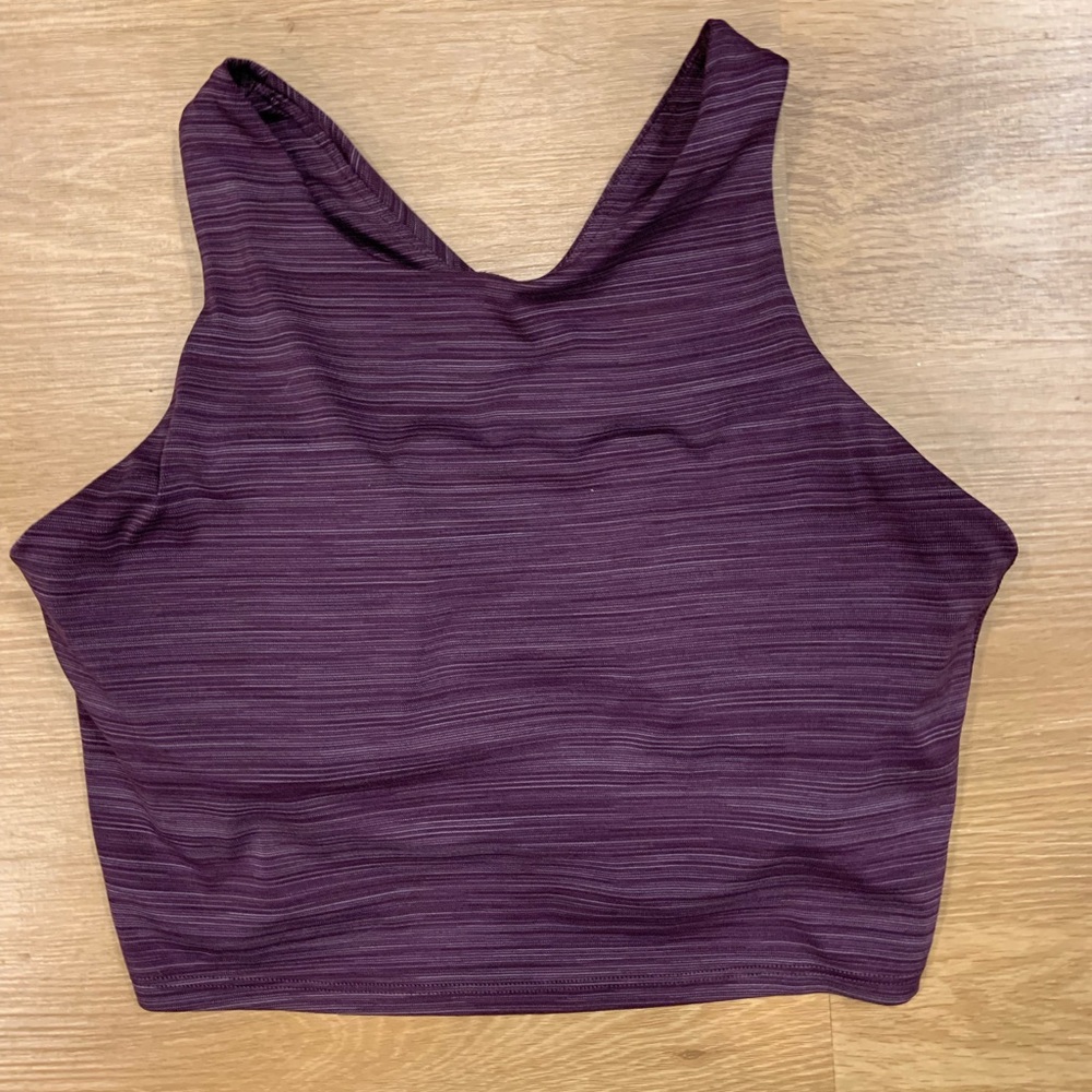 Athleta Conscious Crop Space Purple